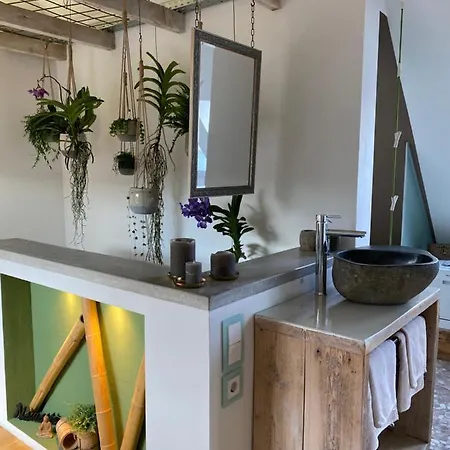 아파트 Wellness Suiten Mit Whirlpool Am Stadtrand Von Essen 에센