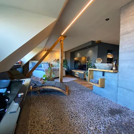 Wellness Mit Whirlpool Am Stadtrand Von Appartement *